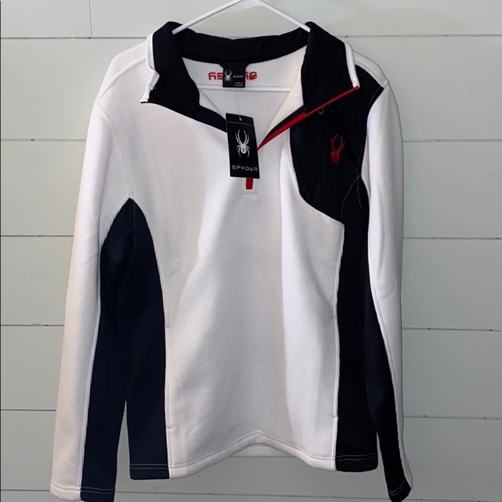 Men’s medium Spyder white pullover